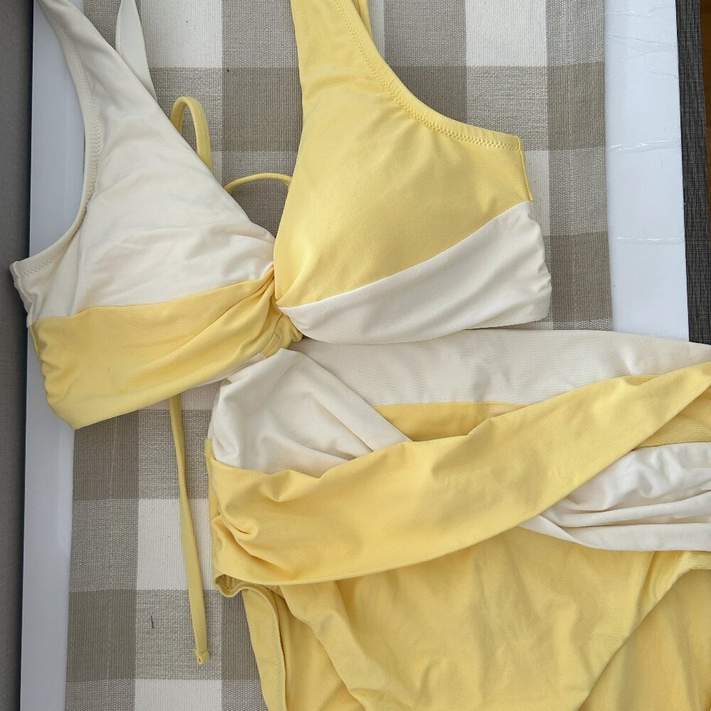 CALIA White/Yellow Bikini